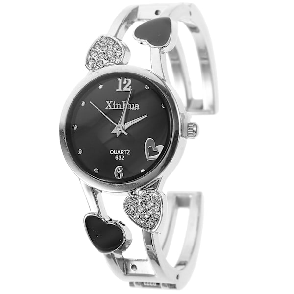 Modeklocka för kvinnor Damklocka Diamant Armbandsklocka Perfekt Presentklocka Svart 19X2.6CM Black 19X2.6CM