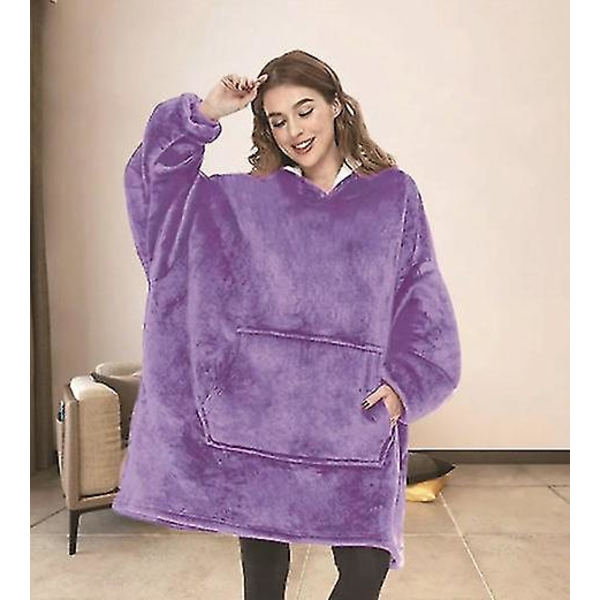 Tæppe Sweatshirt. Oversized Hoodie Brugbar Tæppe. Blød Varmt Behagelig Gigant