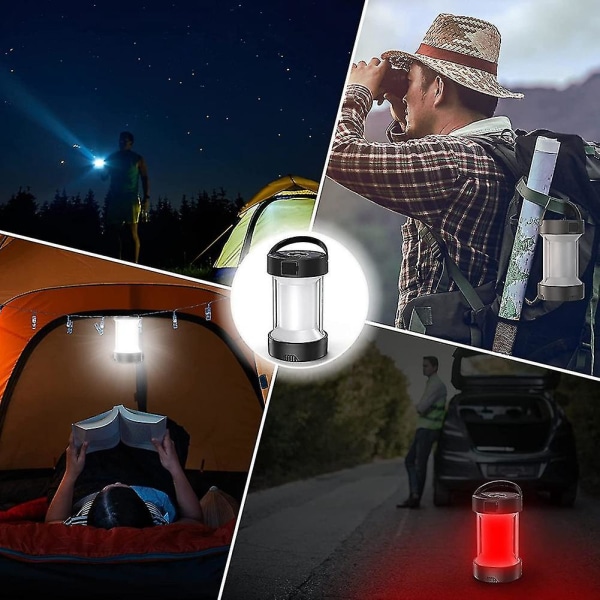Camping Lantern Solar Camping Light 4 Modes, Camping Light, White
