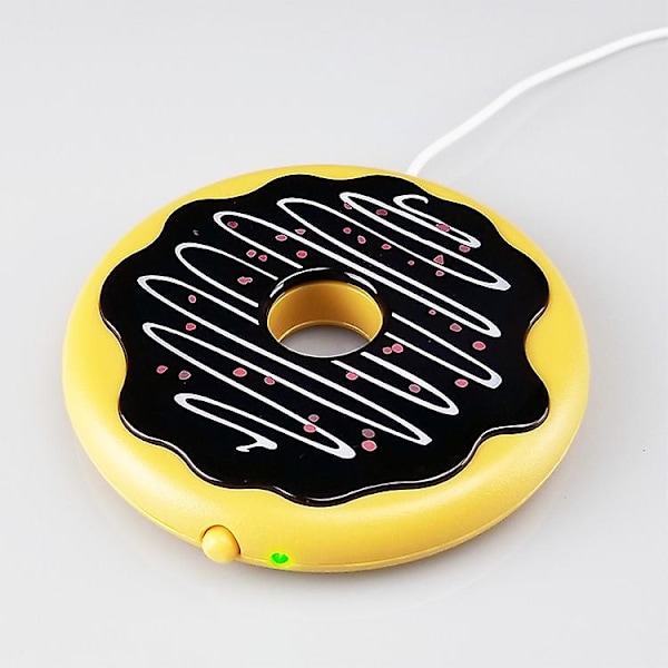 USB Uppvärmd Kaffemugg Värmare Donut Dryckunderlägg För Hemmakontor Skrivbordsanvändning