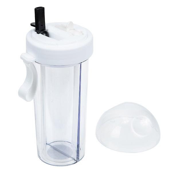Resevattenkokare Gym Shaker Flaska Två drinkar En flaska Iced Tea Cup Fitness VattenflaskaVit23 White 23x10cm