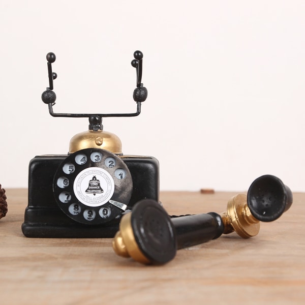 Rotary Dial Phones Klassinen vanha tyyli Retro Lankapuhelin Desk Vintage puhelin kotitoimistokouluun
