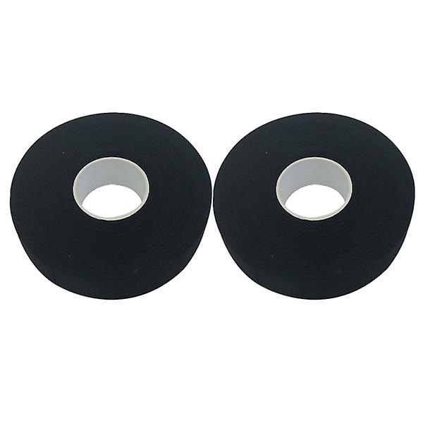 2 stk 25m Hockeykølle Tape Klistretape Anti-skli Sports Vanntett Tape Hockeykølle Wrapper For Pr Black 2500X2.5CM