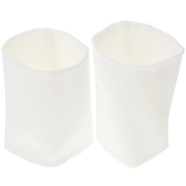 1 Par Praktiske Benåbningsmanchetter Ribbede Trim Stof Strikket Rib Stretch Tape Hvid 8,3X11CM White 8.3X11CM