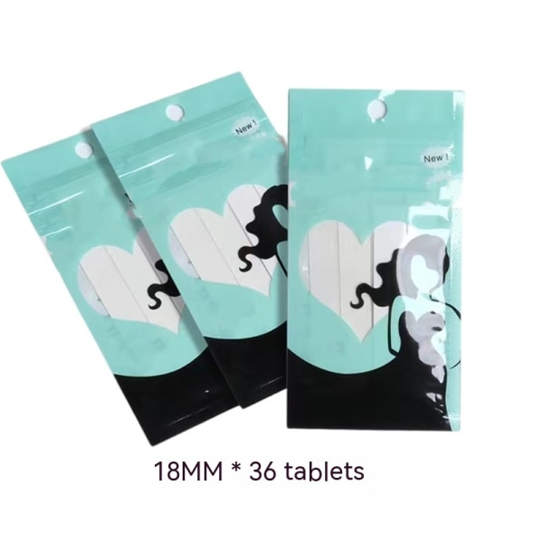 Dubbelsidig Tyg Tejp 3-pack (36 Remsor) | Lim, Osynlig Modekläder och Kroppstejp | Transparent för Alla Hudtoner
