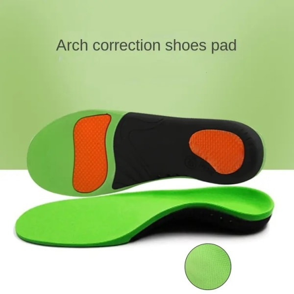 Fuld ortotiske sko-indlæg - buestøtteindsatser Korrekte flade fødder, overpronation, falden bue （M (42-46) kan beskæres）
