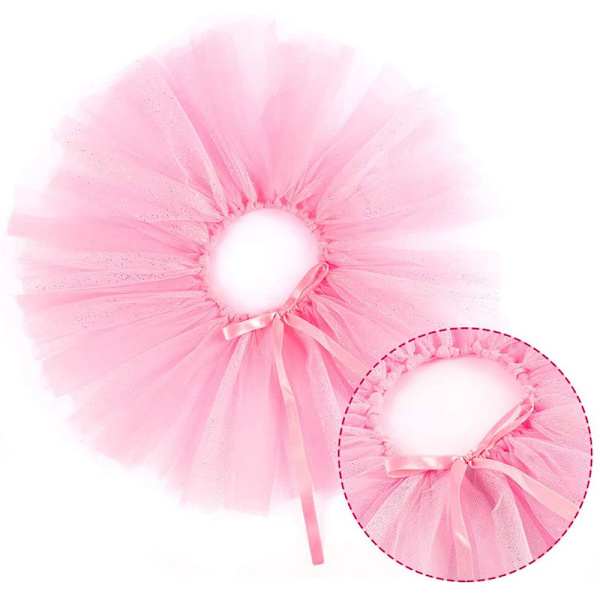 Hunde Fødselsdagsfest Tilbehør Hunde Fødselsdag Outfit Pink Tutu til Hunde Hunde Fødselsdag Hat Halskæde og Sløjfe Hårspænde til Hunde