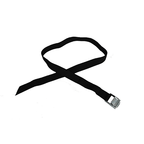 Kiinnitysvyöt nokkalukolla, tavaratelineen vyöt, kuorma-autoihin ja moottoripyöriin, ulkokäyttöön säädettävät polyesterikiristysvyöt, 2,5cm*1m (musta) 4 kpl