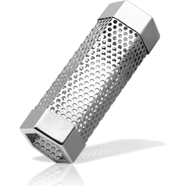 Pellets Ryge Rør 6 tommer Ryge Rør - Rustfrit Stål Træ Rør - Velegnet til enhver Grill eller Ryger - Tilføjer Delikate Trærygsmag (6 tommer)