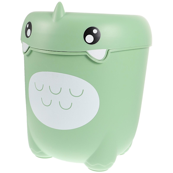 Bærbar søppelbøtte Kjøkkenavfallsbøtter Dekorative søppelbøtter Plast søppelbøtte Gjenvinning søppelbøtte Light Green 30x22cm