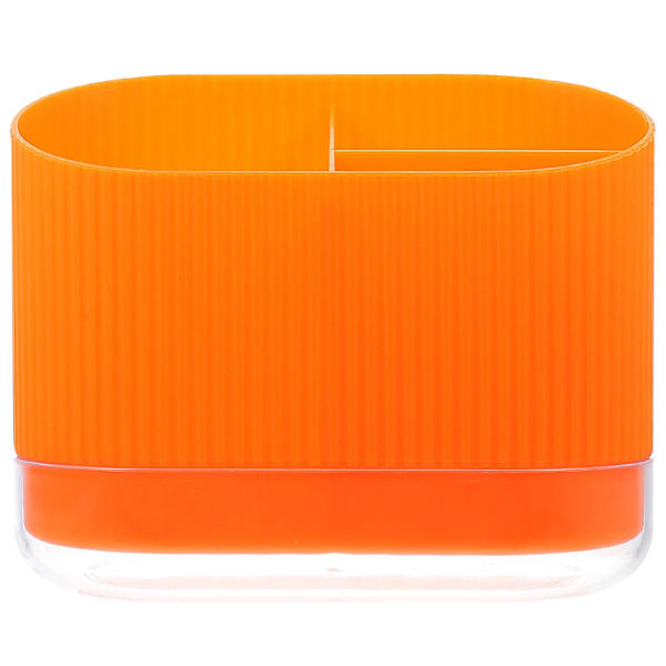 Keittiövälineiden pidike pöydälle, Tikkujen pidike, Muovinen ruokailuvälineiden pidike, Muovinen lusikkapidike, Oranssin värinen, 17X Orange 17X11CM