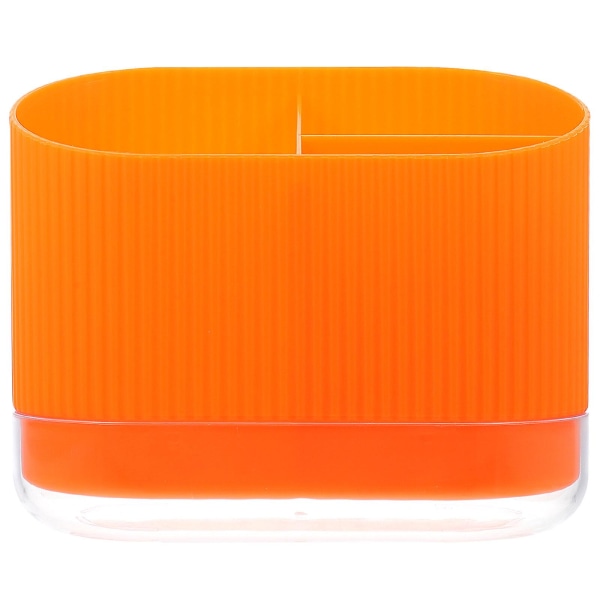 Kjøkkenredskapsholder Skrivebordspinnholder Plastbestikkholder Plastskjeholder Oransje17X Orange 17X11CM