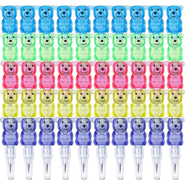 10 st Stapelbara Pennor Barn Stapelbara Spets Pennor Pennor För Barn Födelsedagsfest Tillbehör Plasti Assorted Color 12.8x1.3cm