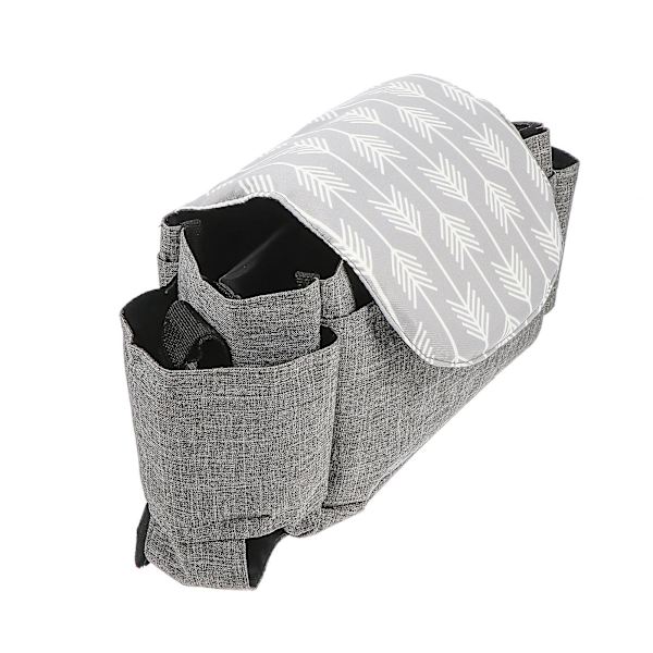 1 stk Universal Barnevognspose Bleorganiserpose Barnevognstilbehør Pose Grå 35X8X3cm Grey 35X8X3cm