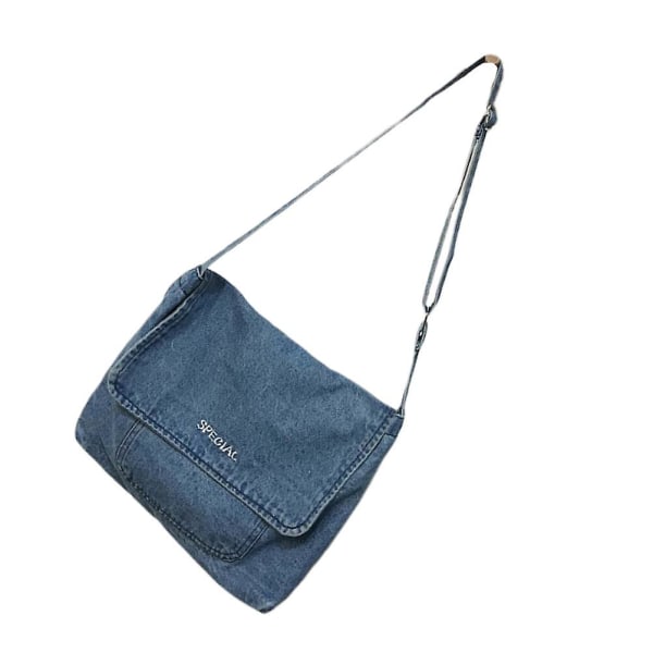 Womens Crossbody Denim Shoulder Bag Denim Handbag Denim Jeans Crossbody Bag Large Capacity Purse Cro