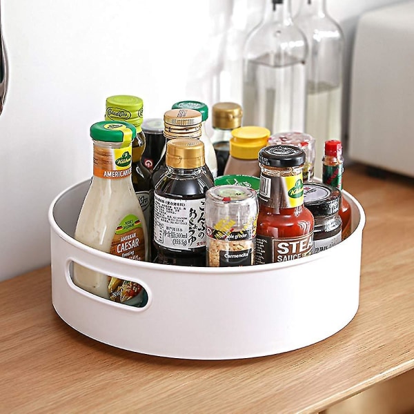 Lazy Susan Roterande Skåporganisatör, Multifunktionell Kryddhylla För Köksförvaring Och Organisation (23 cm)