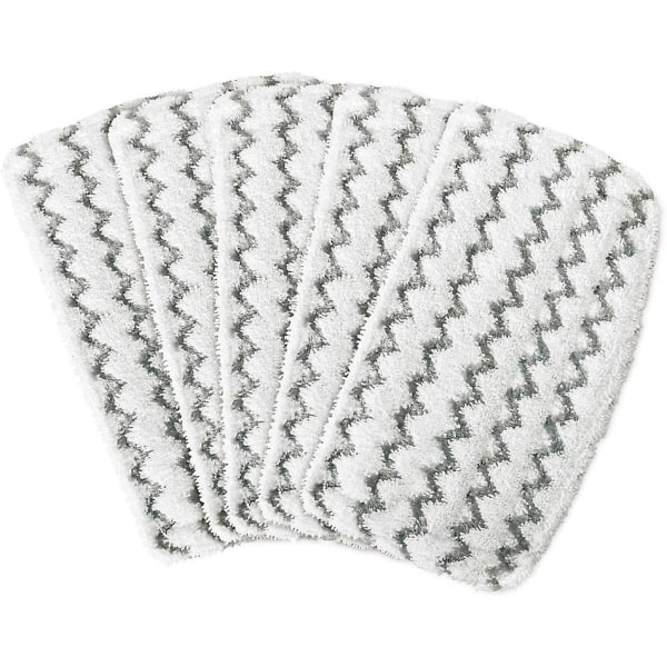 4 stk Dampmoppputer, Vaskbare Mikrofiber Rengjøringsdampere Erstatningsputer for Steam Pocket Mop Hardgulvrenser