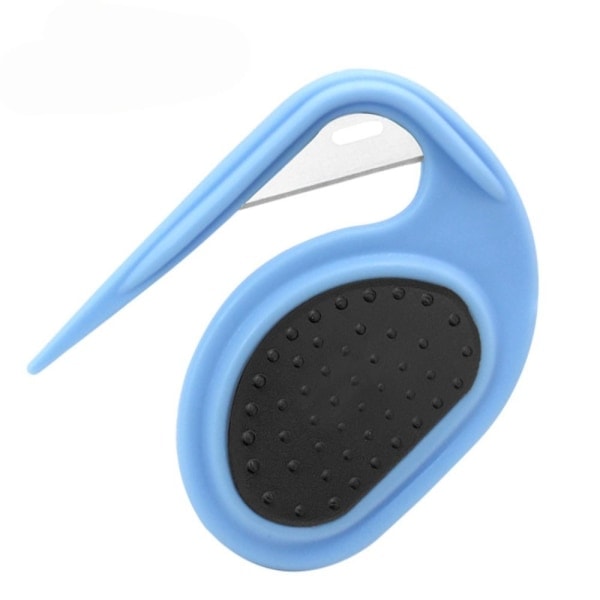 Pet Comb Dog Open Knot Comb BLUE blå