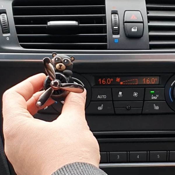Björn Pilot Retro Lentokone Auto Ilmanraikastin – Henkilökohtainen Ilmastointiritiläpidike, Premium Pitkäkestoinen Tuoksu, Autotarvike_ry