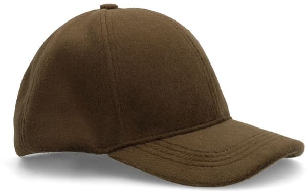 Justerbar basebollkeps i ull-look för män och kvinnor, brun, klassisk vardagsstil, en storlek