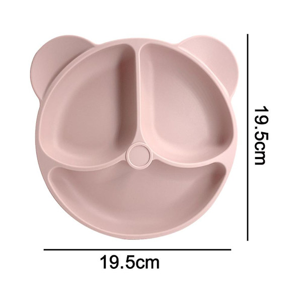 Silikon Tallrikar För Småbarn Babytallrikar Diskmaskin & Mikrovågsugnssäkra Halksäkra & Oslåbara Silikon Tallrikar För Barn Rosa Pink