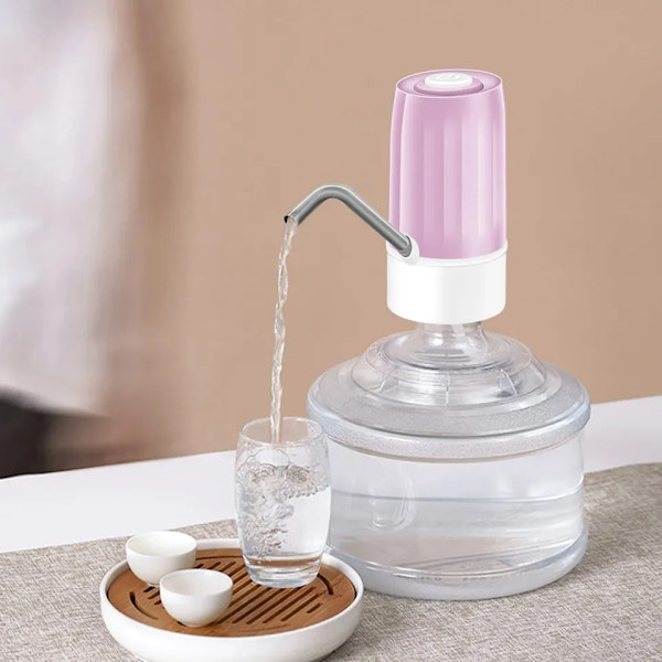 Pullopumpu, sähköinen 5 gallonan vesijakaja, universaali USB-ladattava juomavesipullopumpu