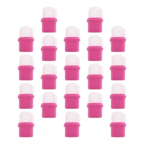 20 kpl Manikyyrivälineet Ammattimainen Kynsilakan Poisto Työkalut Kynsi Pehmeämyssyjä Poista Pehmeämyssyjä Kylvetä Leikkeet Pink 4.5x2.5cm
