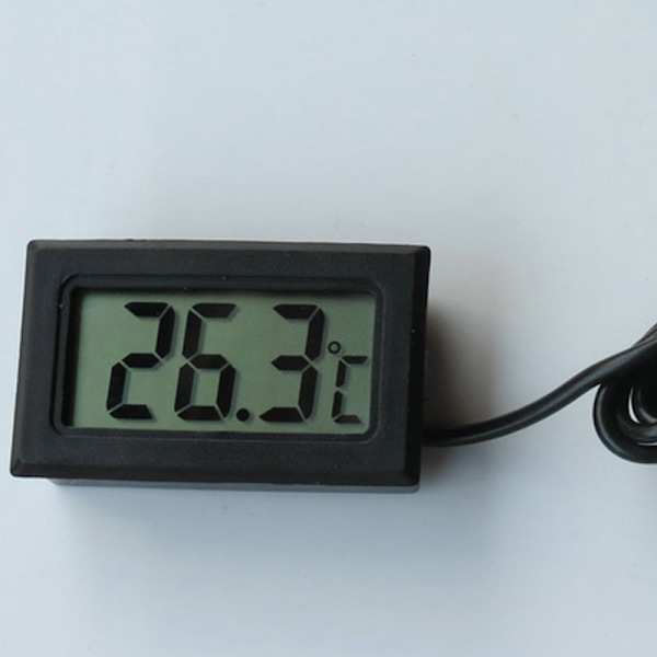 Akvarium Præcisions Elektronisk Digital Termometer med Sonde Indbygget Termometer Vandtermometer Elektronisk