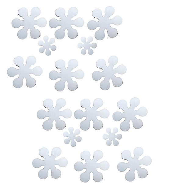 16 stk Delikat Praktiske Blomster- og Snefnugdesign Badekar Sticker til Dekoration M