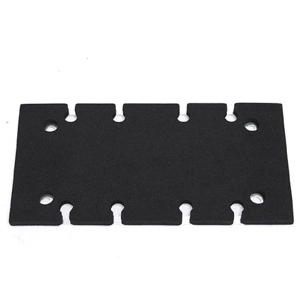 Bundplade Bagside Pad Ark Sliber Reservedel (1 stk, Sort)