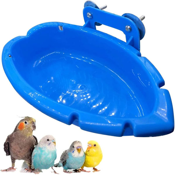 Lintu-suihkukulho Papukaijan Ruokinta- ja Kylpyamme Papukaijan Kylpyhuone Lintu-häkki Lintuvarusteet Lemmikkieläimille Keskikokoiselle Papukaijalle, Parakeetille, Cockatiel-Papukaijalle