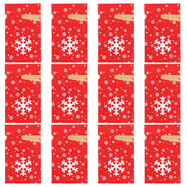 50 stk Juleemballagepose Julepose med snøregavepose Opbevaringspung Assorteret farve 223X14.5cm Assorted Color 2 23X14.5cm