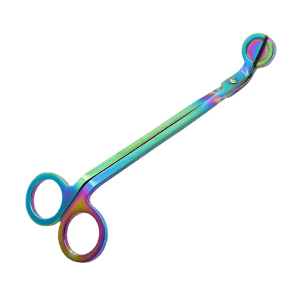 Stearinlysveke-trimmer, veke-klipper, veke-kutter, veke-sakser, for renere brenning og forhindring av røykavsetning (farget, 2 stk)
