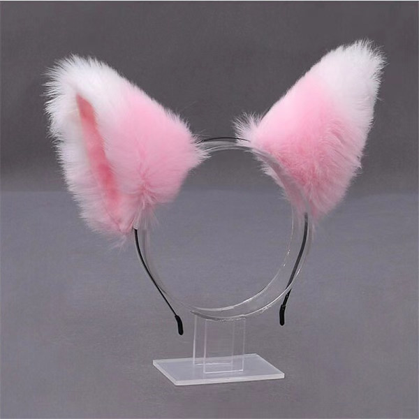 3 stk Katteører Hodebånd Cosplay Hårbånd Fluffy Jente Kvinner Søt Fest Hodeplagg Søt Katteører Hodebånd Lang Pels
