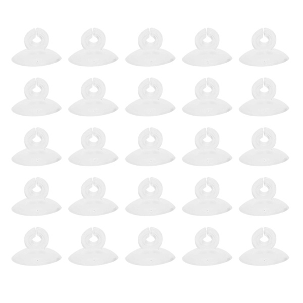 25 kpl Putken Tukijalustat Akvaariolämmittimen Leikkurit Ilmaputken Imukappaleet Ilmaputken Pidikkeet Kalat Transparent 3X3X2CM