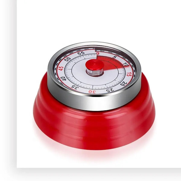 Magnetisk retro køkken, klassisk mekanisk kogeur (rød)