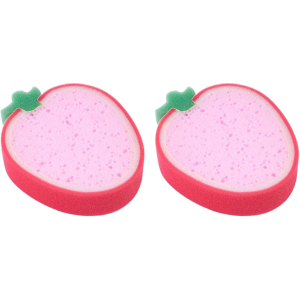 Kulumattomat astianpesusienet, vahvat hankauslevyt, söpöt piirretyt, uudelleenkäytettävät, keittiöön ja kotikäyttöön, mansikka, 2 kpl Strawberry 2 Pcs