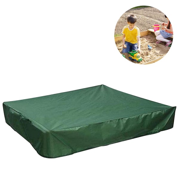 Sandlåda Skydd, Kvadratisk Skyddande Överdrag För Sand Och Leksaker Från Damm Och Regn, Sandlåda Tält Med Dragkedja, Sandlåda Pool Skydd Grön 150x150x20cm Green 150x150x20cm