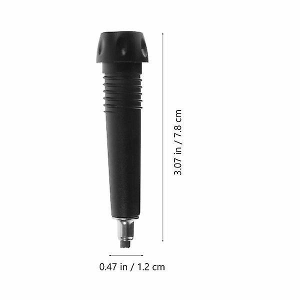 1 stk Vandrestave Vandretursudstyr Pinde Tilbehør Kulstof Wolfram Stålspidser Sort 7,8X1,2X1,2cm Black 7.8X1.2X1.2cm