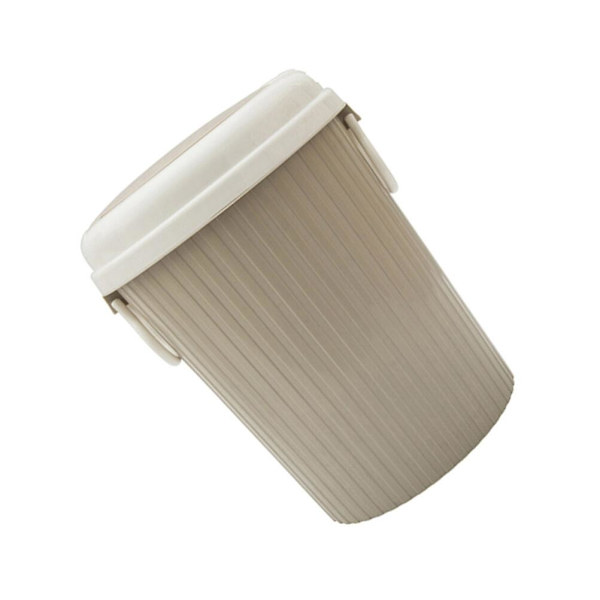 Kreativ Papperskorg Palstic Soptunna Avfallshållare För Hem Kökskontor (Khaki, Small)Khaki28.5*21.5cm Khaki 28.5*21.5cm