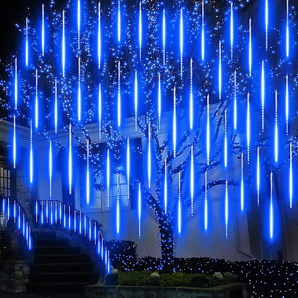 Meteorskur-lys, Julepyntlys, Feelykter, 50 cm, 10 Rør, 480 LED-lys, IP65 Vanntett, For Jule-/hage-/bryllups-/festdekorasjon