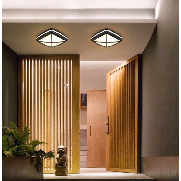 Vandtæt LED-loftslys, LED-loftslampe IP65 til stue, badeværelse, kontor, udendørs veranda og mere (30w + hvidt lys B)