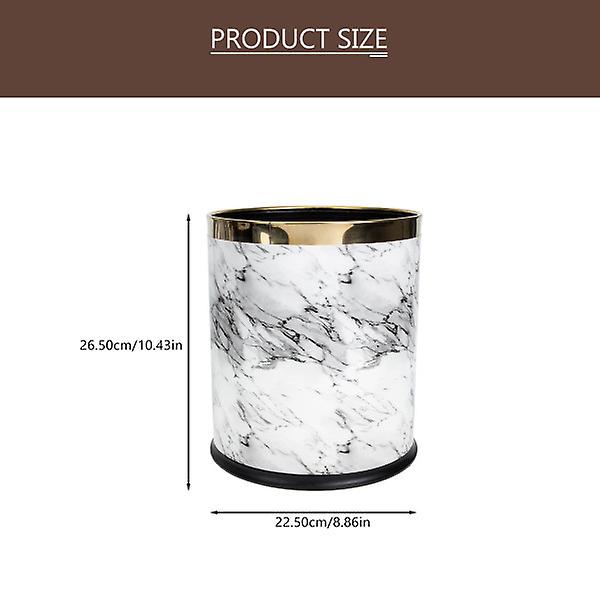 Bilstøvsuger Blomster Vase Køkkenaffaldsbeholder Plastik Affaldsbeholder Affaldsbeholdere Rustik Affaldsbeholder White 26.5x22.5cm