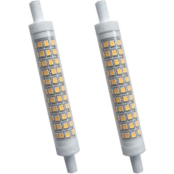 10w dimbara R7s LED-glödlampor 118mm Cool White 6000k Ac220-240v J118 dubbelsidig keramisk glödlampa 2-pack