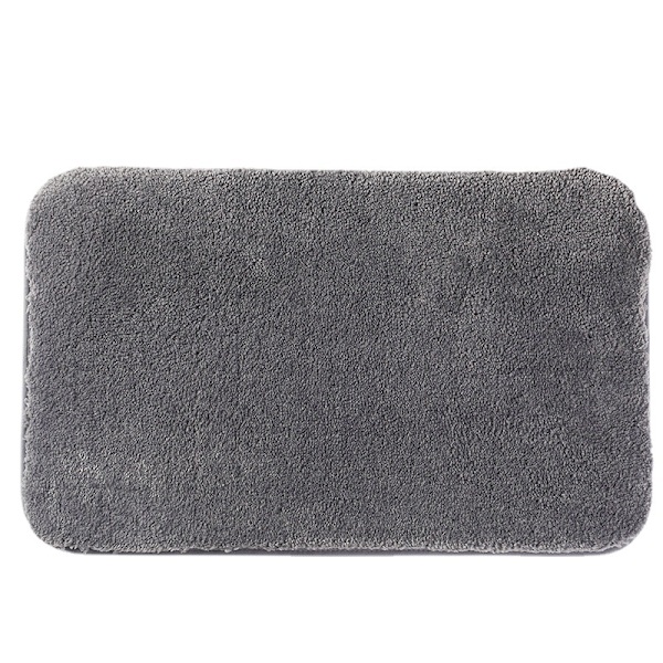 Paksu Mikrokuitu Kylpyhuoneen Matto Pehmeä Kylpymatto Kylpyhuoneeseen Konepesu Ei Liukuva Imeytyvä Suihkumatto Matto Harmaa 60 * 90cm