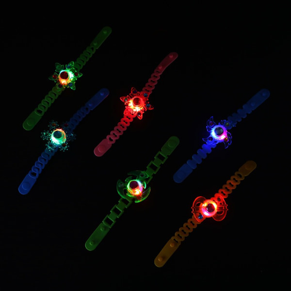 10 Pack LED Light Up Armbånd Festgaver til børn, udstoppere Børnegaver Fødselsdagsfest Glow in The Dark Festartikler Treasure