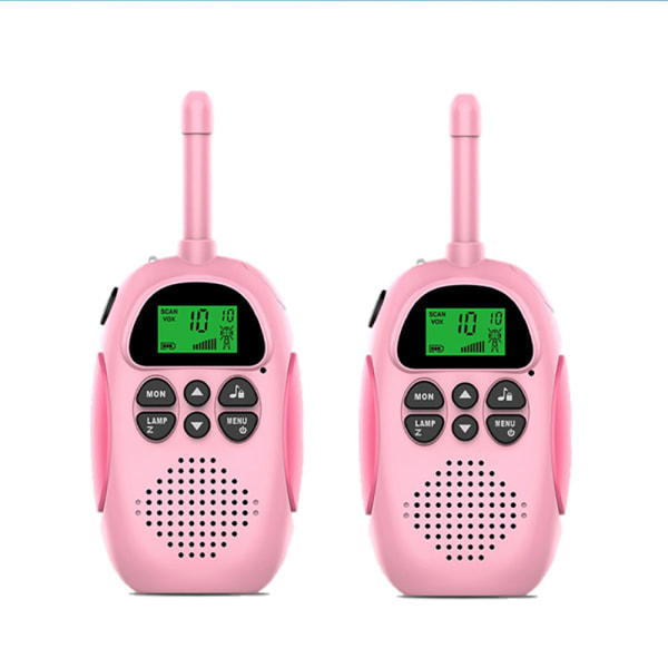 Walkie talkie -setti, 2 kpl ladattavia walkie talkieita, 16 kanavaa, radioleluja pojille ja tytöille, ulkoiluseikkailuihin ja leirintään