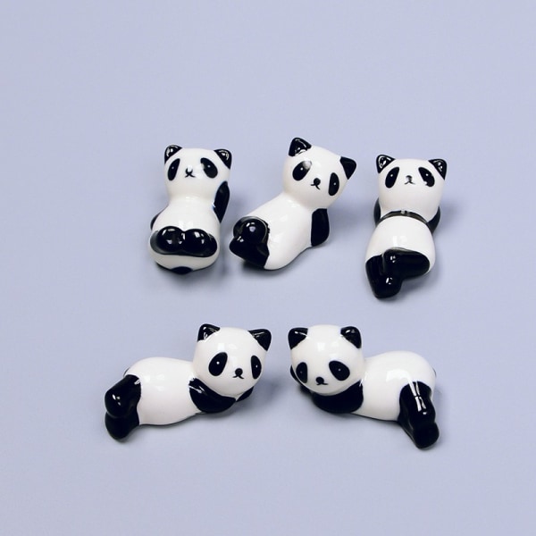 Hållare för keramiska ätpinnar (5-pack), Panda Design, Hållare för keramiska ätpinnar, Panda Design