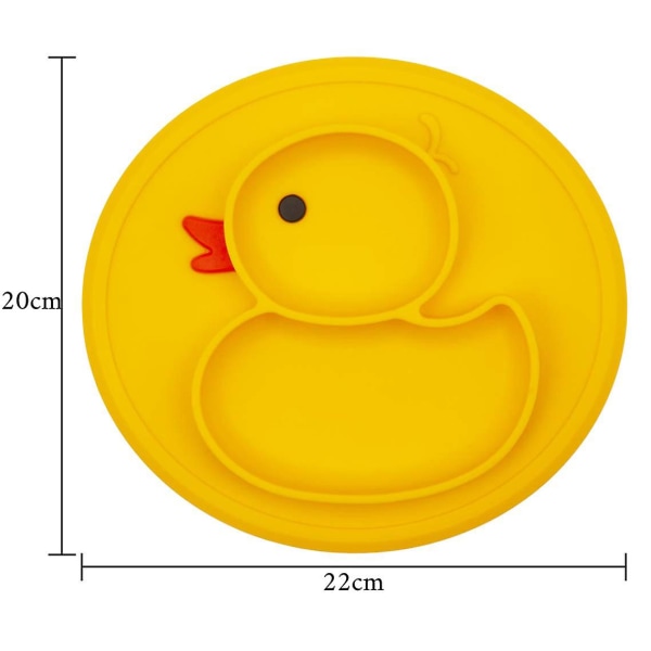 Silikon Babytallrik Skål Med Sug, Halksäker Underlägg För Barn, Passar Högstol, BPA-fri, Diskmaskin- Och Mikrovågsugnssäker, För Småbarnsresor