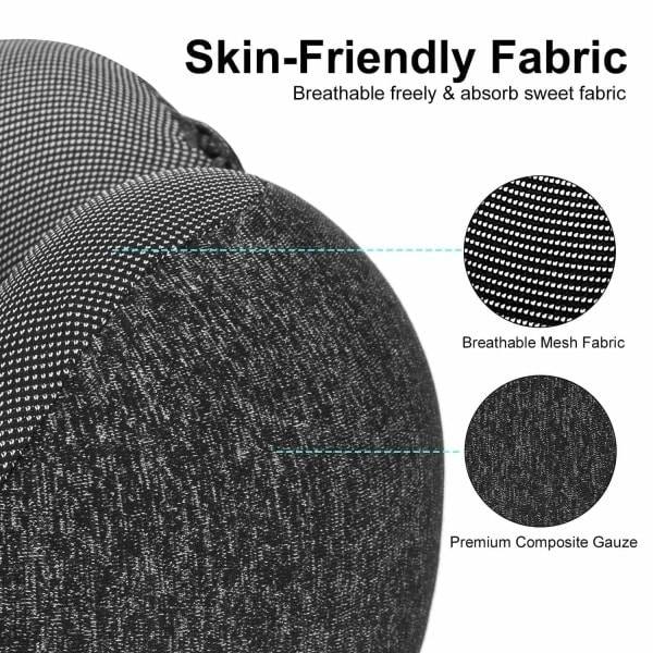 RIY_Memory foam nackkudde, resekudde med huva
